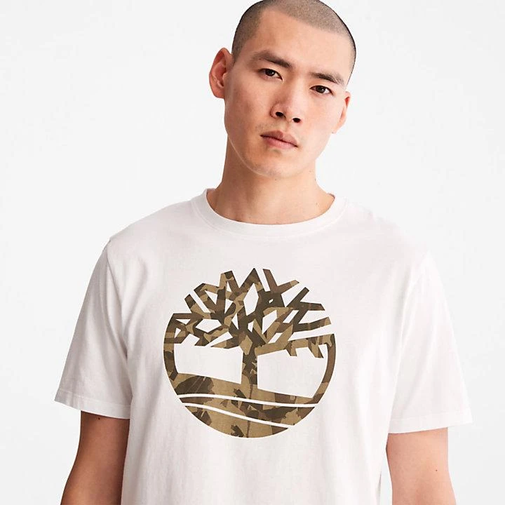 Timberland Camo Logo T-Shirt for Men in White 5
