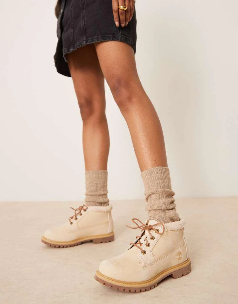Timberland Timberland Nellie boots in off white nubuck 2