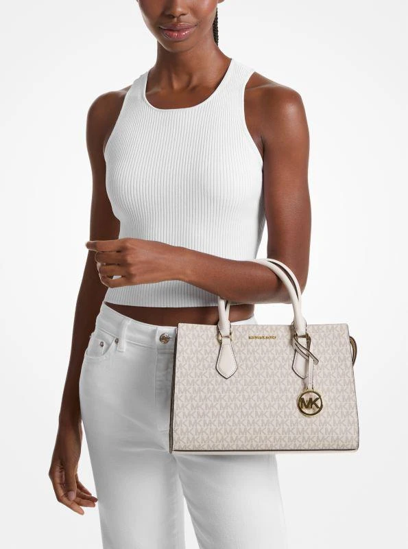 Michael Kors Sheila Medium Logo Satchel 3