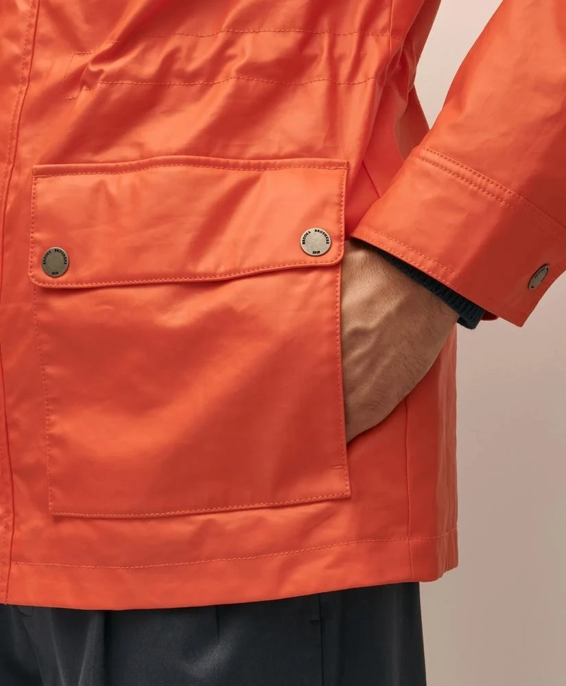 Brooks Brothers Rubberized Hooded Raincoat 5