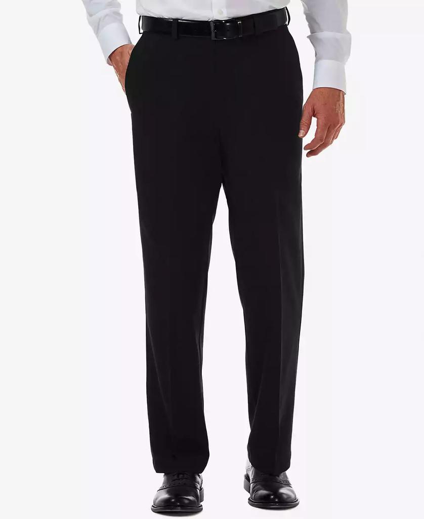 Haggar Men's Cool 18 PRO® Classic-Fit Expandable Waist Flat Front Stretch Dress Pants