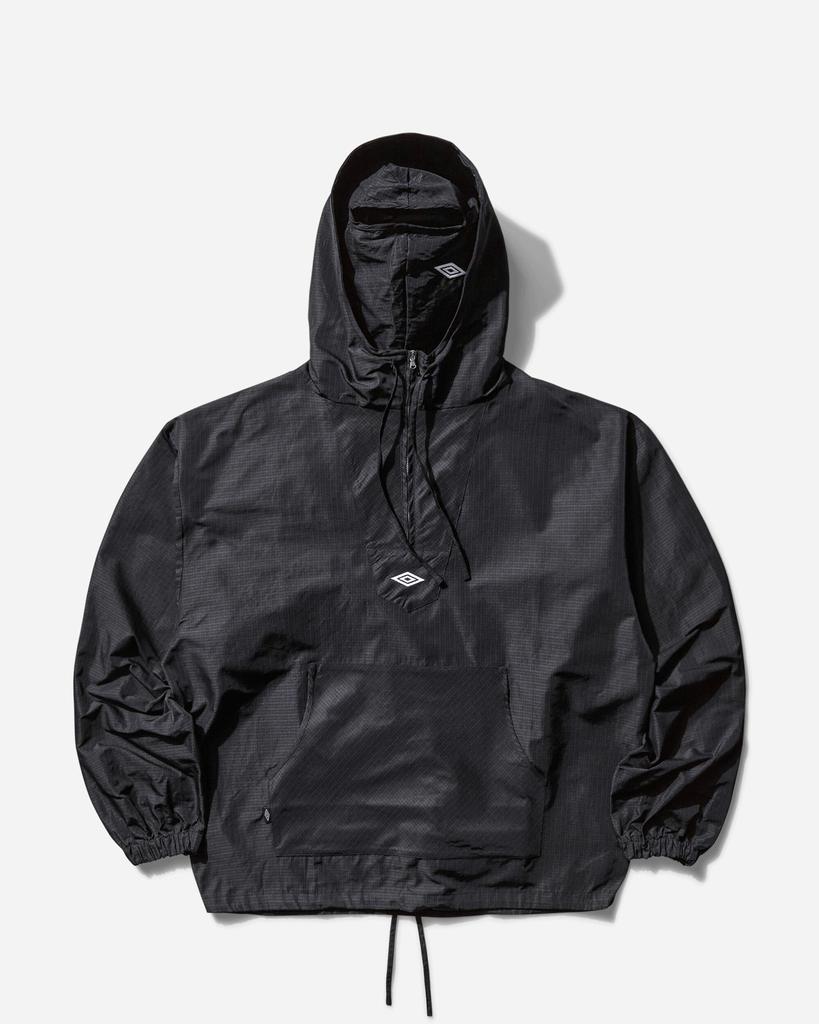 Umbro Men
s Check Masked Anorak Navy / Dark Brown