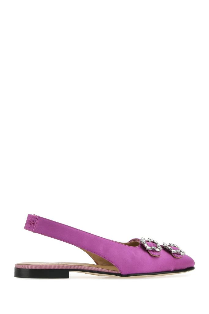 Edhen Milano Purple satin Sunset ballerinas