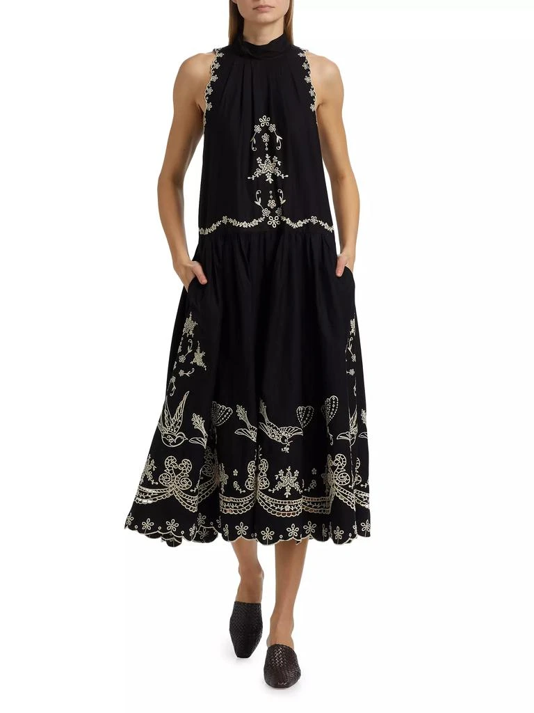 Sea Kingsley Embroidered Tank Midi-Dress 2