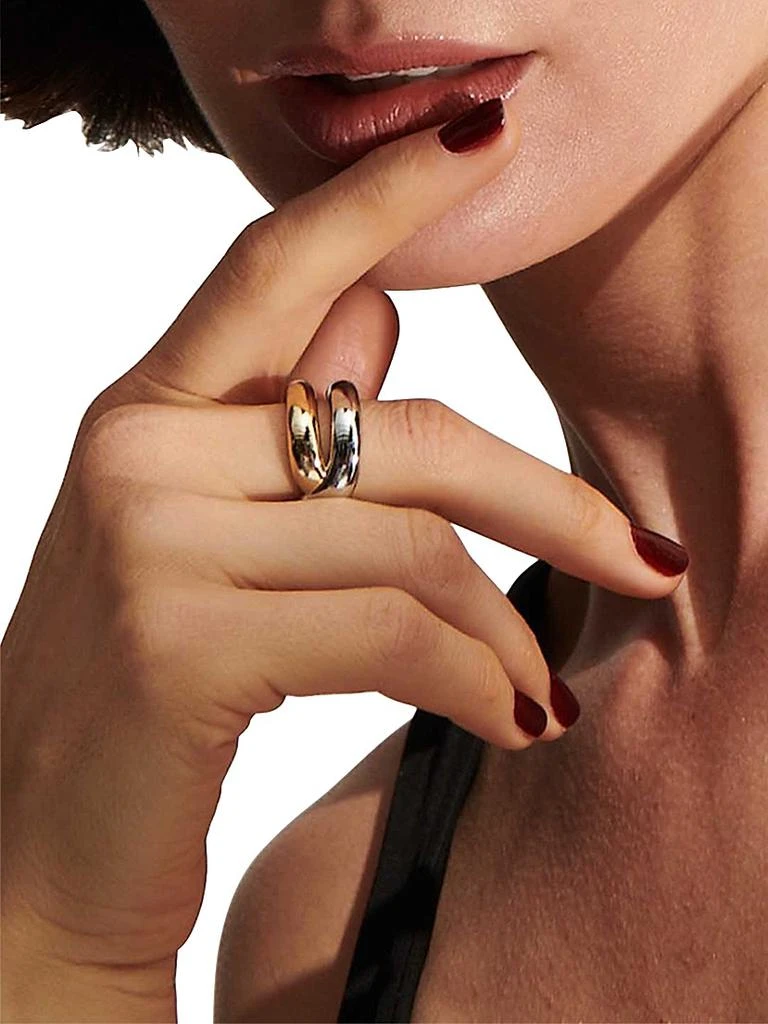 Demarson Odell 12K-Gold-Plated Two-Tone Ring 2