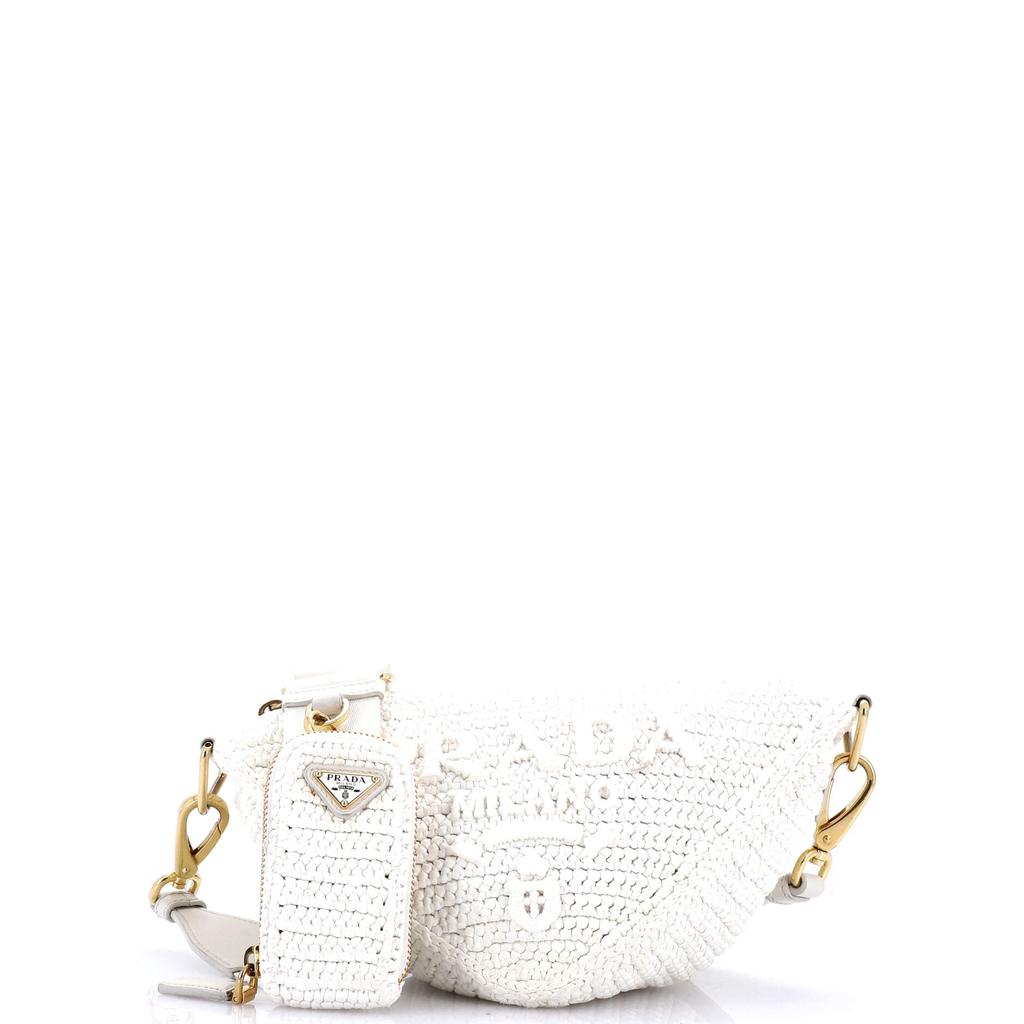 ショルダーバッグ・ポシェット Prada Raffia Crossbody Bag ラフィア PRADA(プラダ) ショルダーバッグ・ポシェット