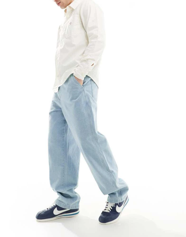 DICKIES Dickies madison denim baggy fit jeans in light blue 5