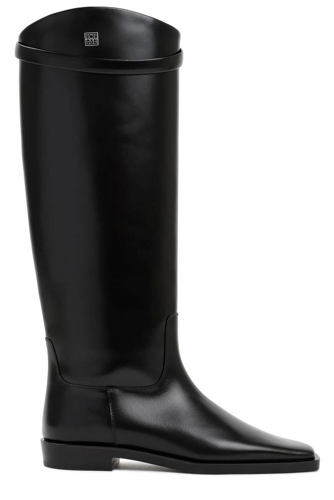 Totême Totême Square-Toe Riding Knee-High Boots 1