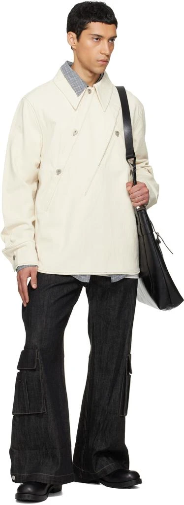 NULLUS Beige Overall Selvedge Denim Shirt 4