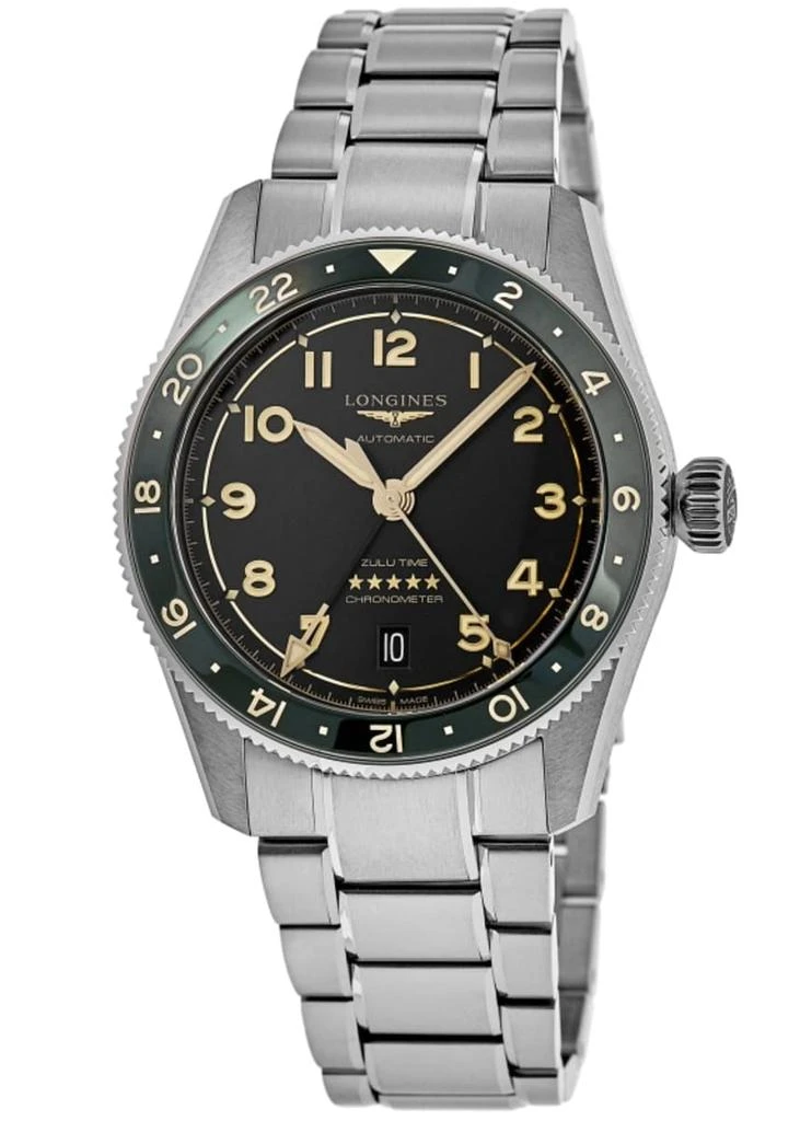 Longines Spirit Zulu Time Grey Dial Steel Men's Watch L3.802.4.63.6 1
