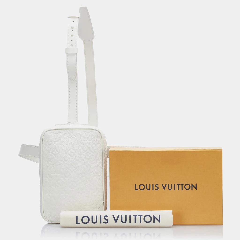 Louis Vuitton Louis Vuitton White Monogram Taurillon Leather Utility Side Bag 10