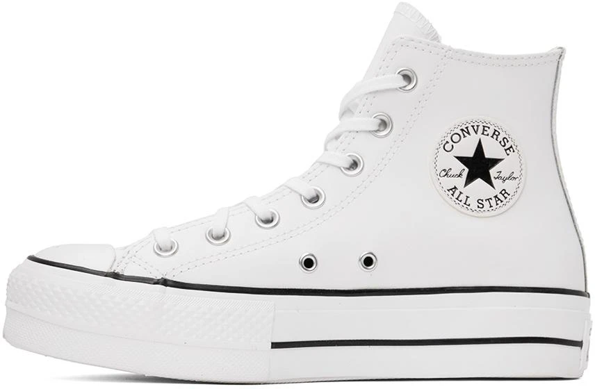 Converse White Chuck Taylor All Star Lift Leather High Top Sneakers 3