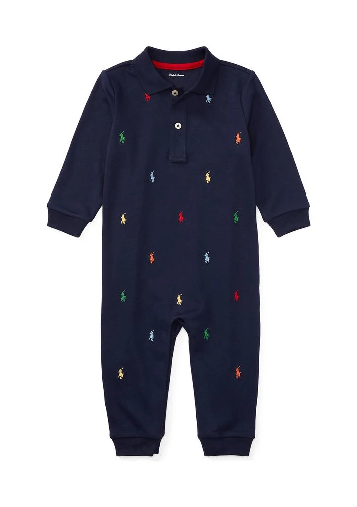 Ralph Lauren Baby Boys Long Sleeve Solid Coverall