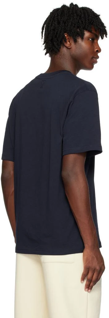 AMI Paris Navy Fade Out T-Shirt 3