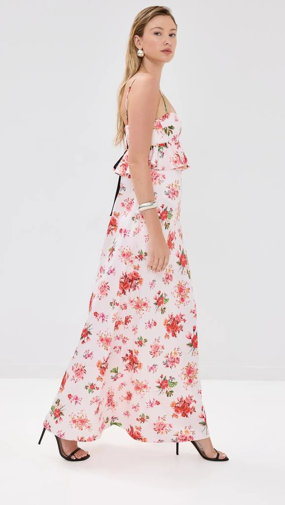 Kika Vargas Scarlet Dress Pink Rose Silk 3