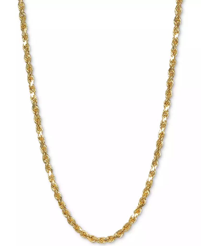 Italian Gold Forza Rope Chain 20" Necklace (2-3/4mm) in 14k Gold