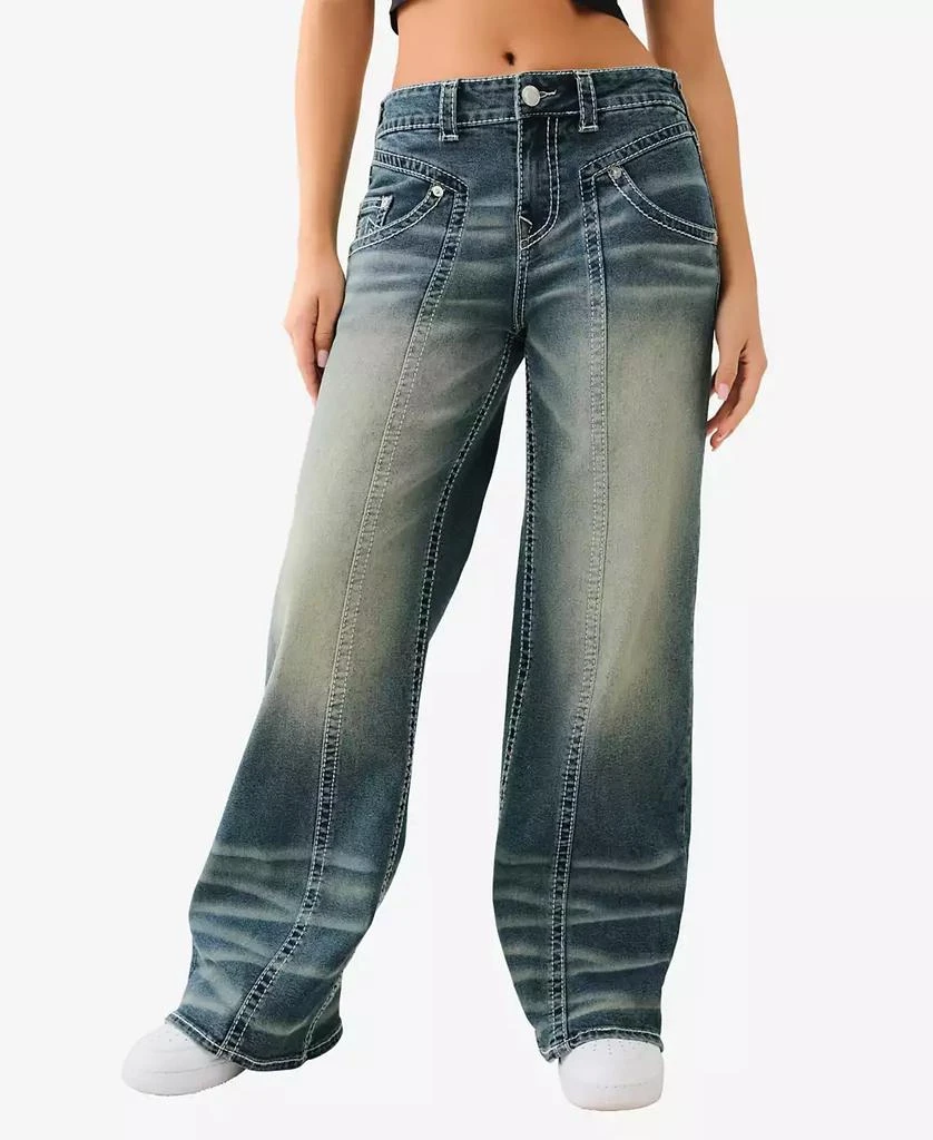 True Religion Women's Bobbi Big T Baggy Jeans 1