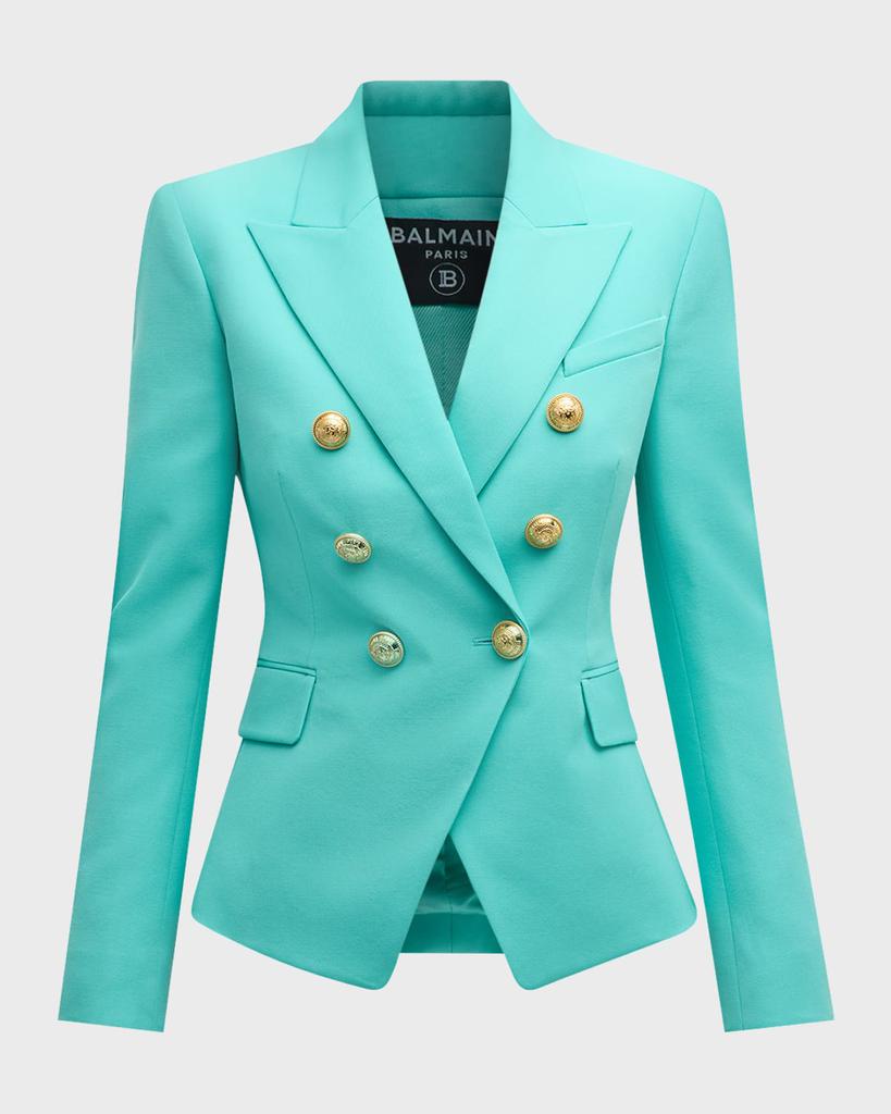 Balmain Classic Wool Blazer with Button Detail