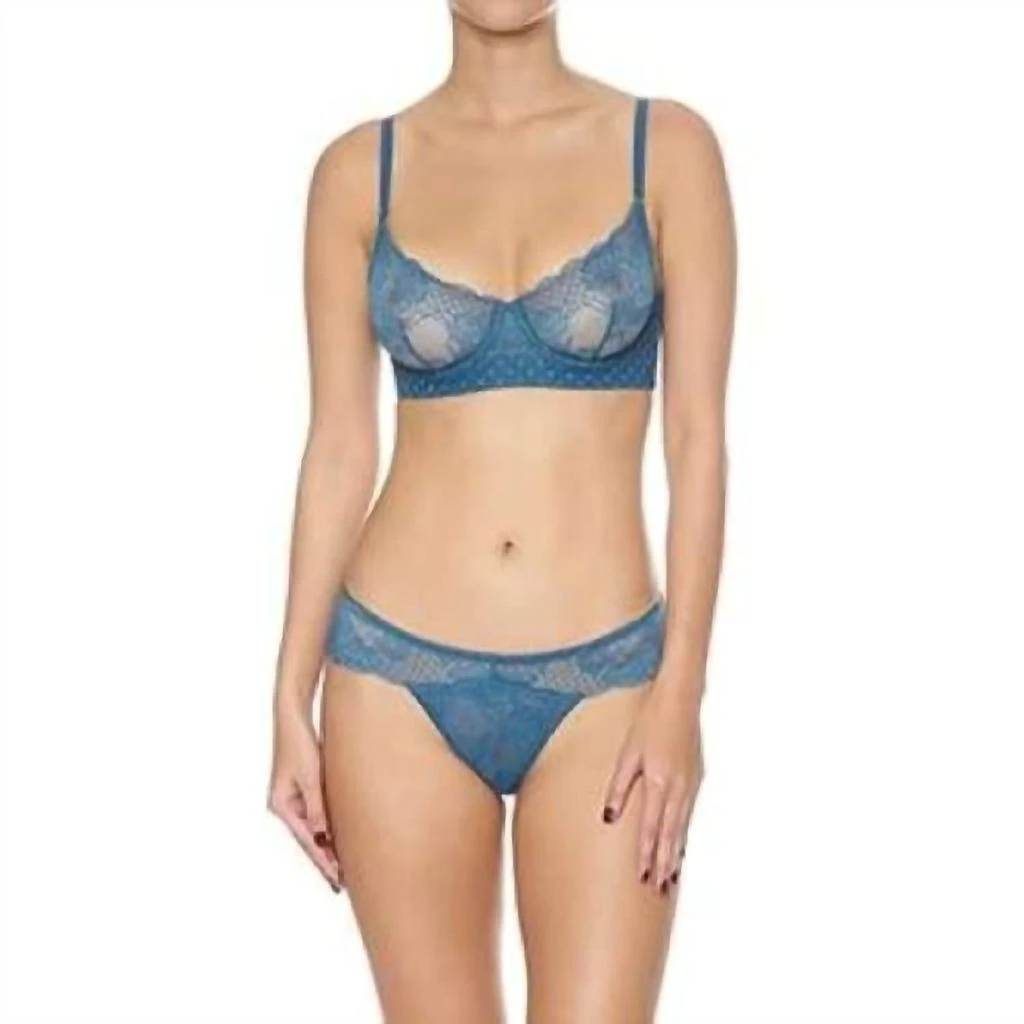 Addiction Nouvelle Lingerie Capri Underwire Bra In Teal 3