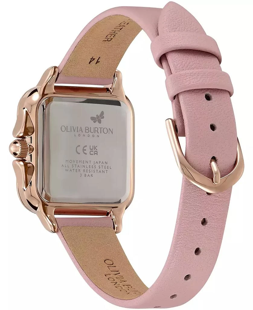 Olivia Burton Women
s Grosvenor Mellow Rose Leather Watch 6