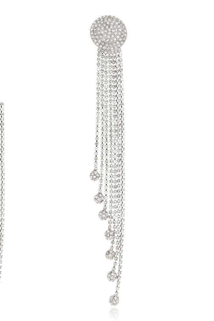 Alessandra Rich Clip-on earrings with crystals 4