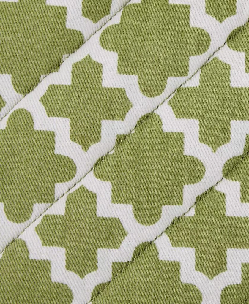 Design Imports Lattice Basics Collection Kitchen Essentials, Oven Mitt Potholder Set, Antique Green, 2, Piece 3