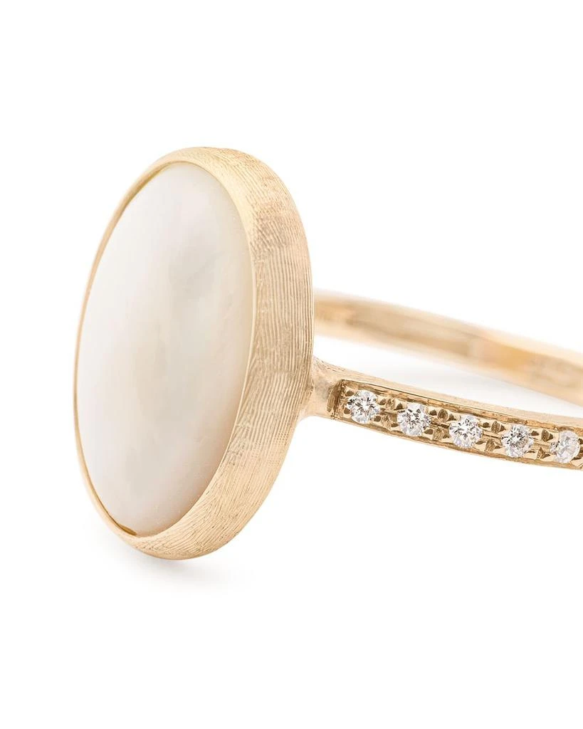 Marco Bicego 18K Yellow Gold Siviglia Mother of Pearl 
Diamond Ring 7