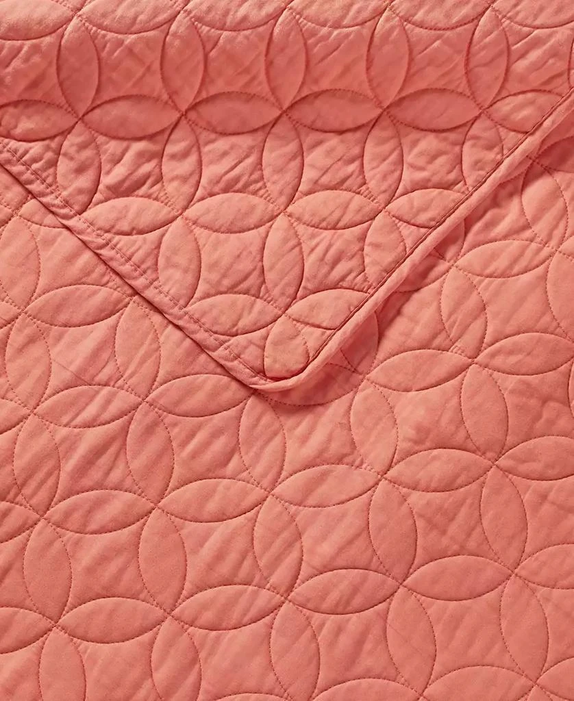 Laura Ashley Laura Ashley Solid Cotton Reversible 3-Pc. Quilt Set, King 6