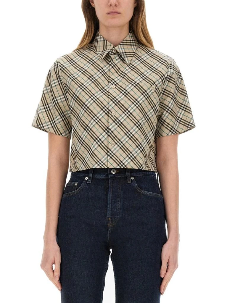 Burberry Classic Plaid Cropped Shirt 1