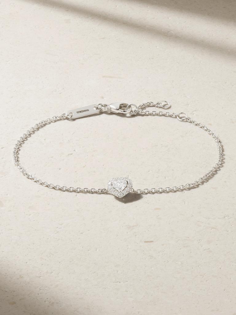 De Beers Aura Solitare 18k 白金钻石手链