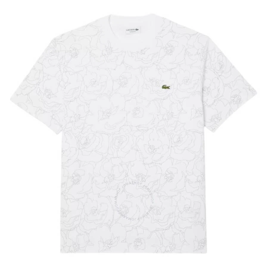 Lacoste Flower Print Cotton Jersey T-Shirt 1