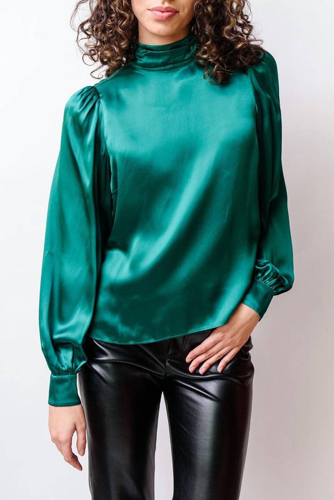 CAMI NYC Nurys Blouse In Winter Green