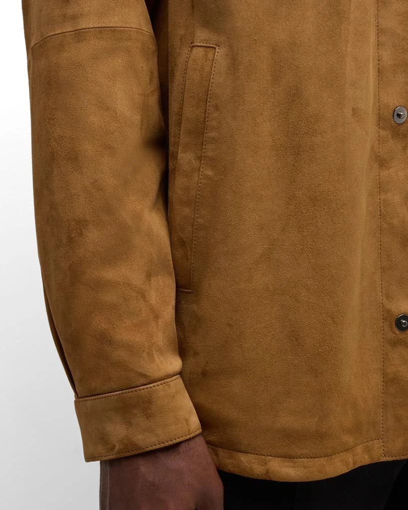 Canali Men's Suede Overshirt 8