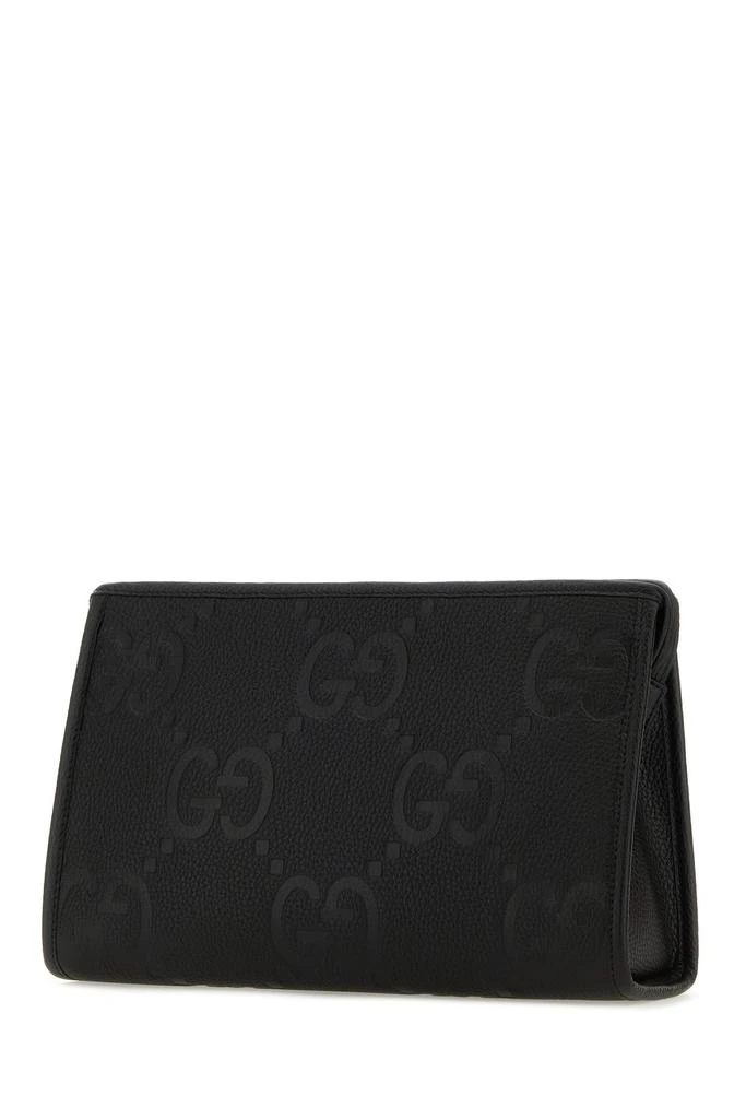 Gucci Black Jumbo GG leather pouch 2