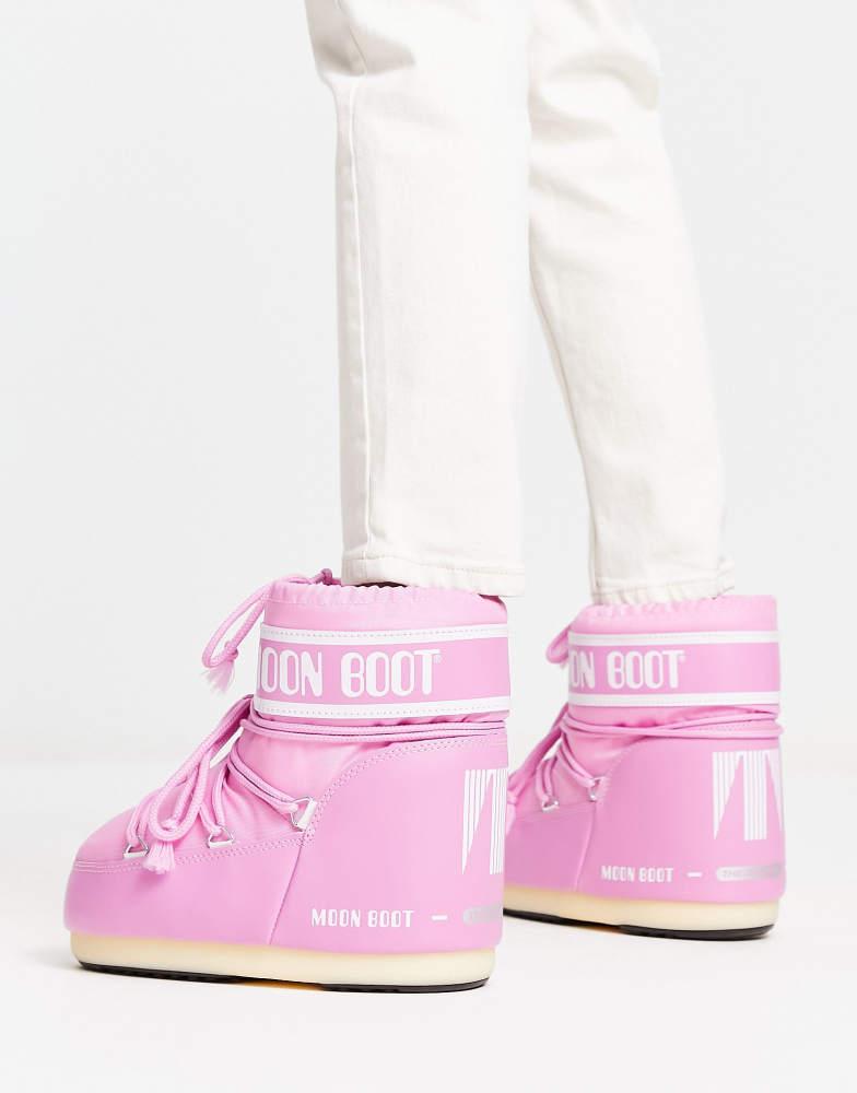 Moon Boot Moon Boot Icon waterproof nylon low boot in pink