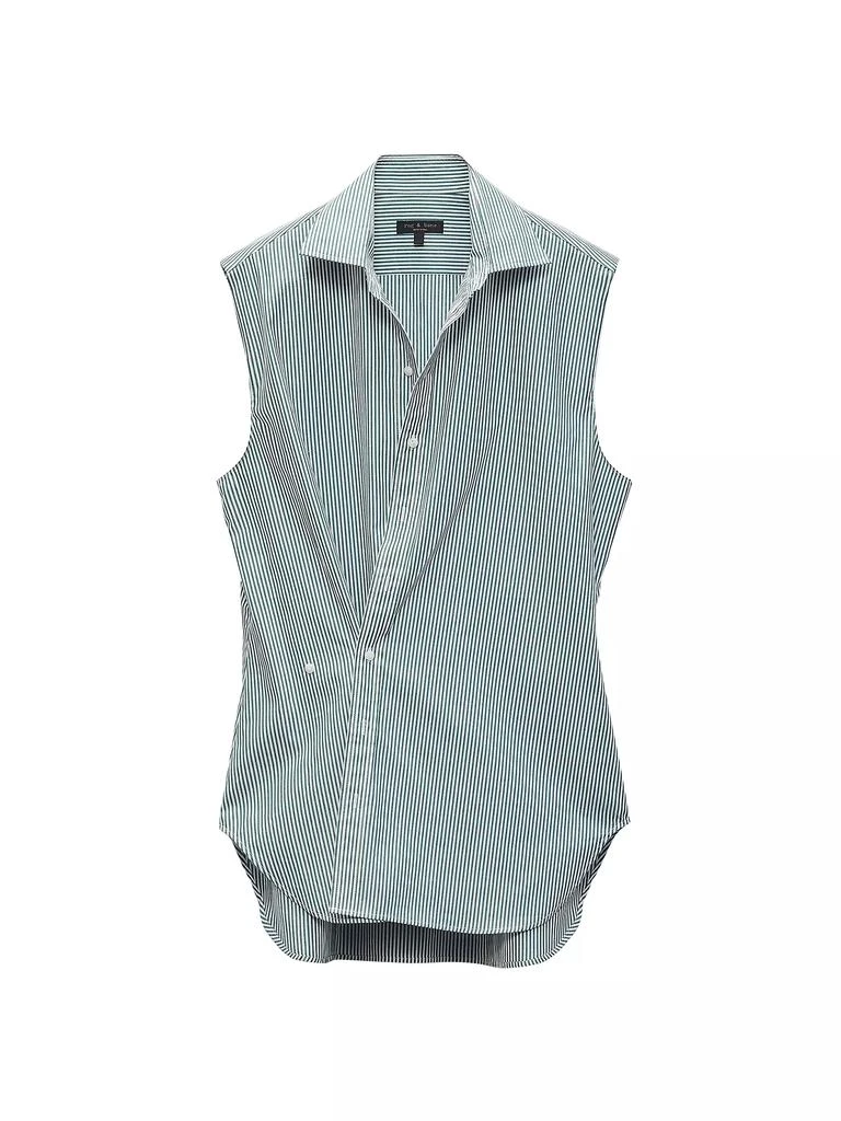 Rag & Bone Indiana Pinstripe Sleeveless Tee 1