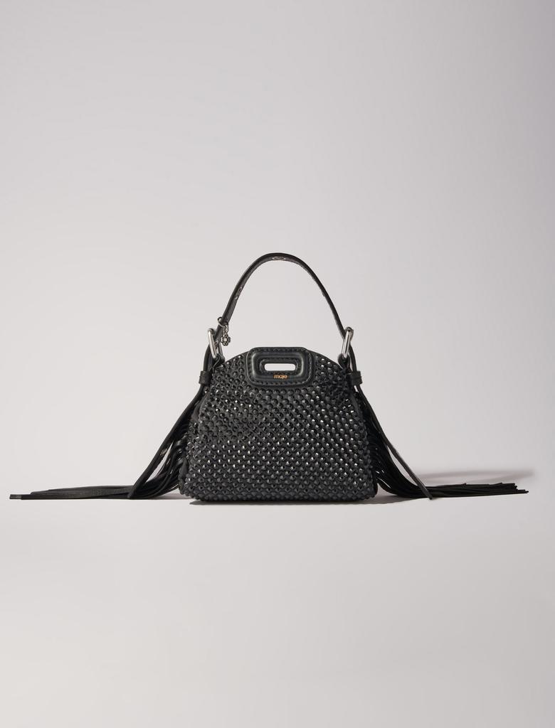 Maje Maje Woman's polyester Lining: Miss M Nano rhinestone bag for Fall/Winter