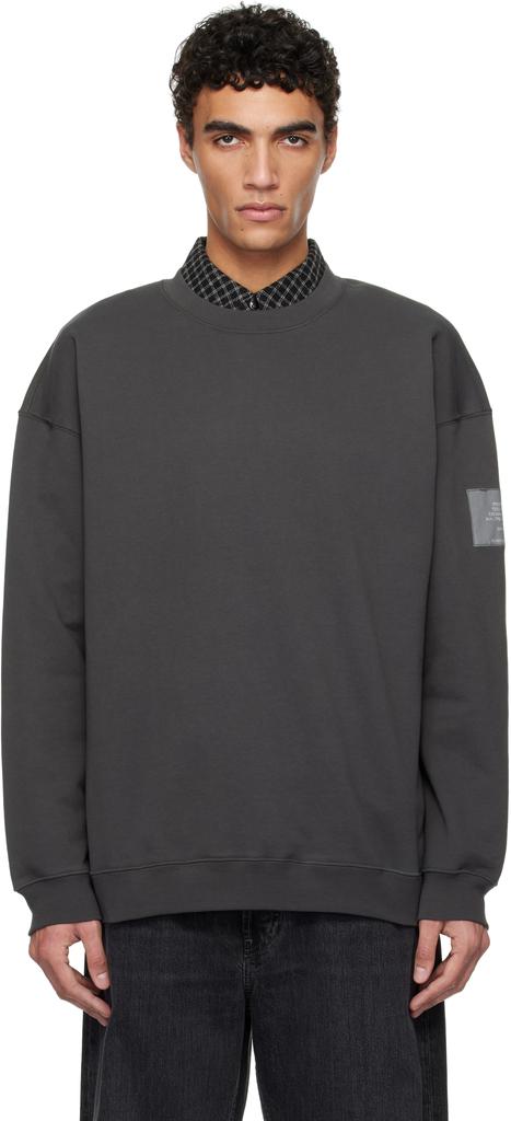 N.Hoolywood Black Crewneck Sweatshirt US-40-M - Tops