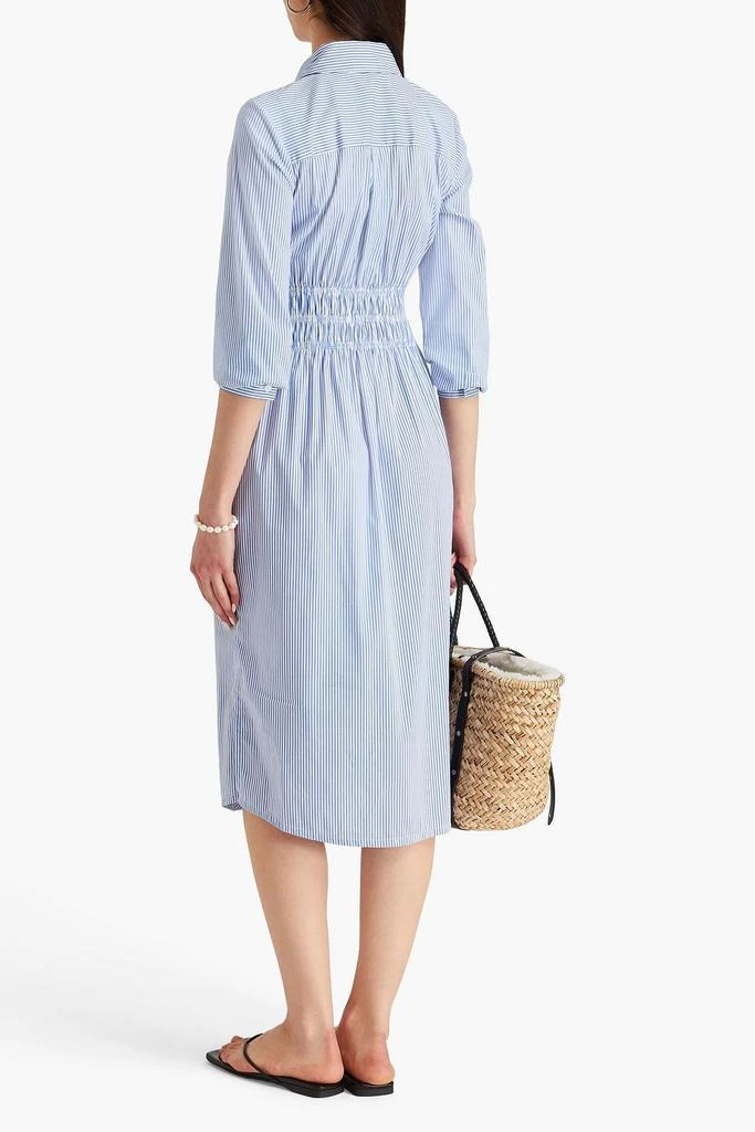 Derek Lam Striped stretch-cotton poplin midi shirt dress 3