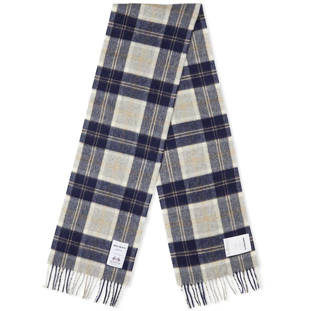 Norse Projects Norse Projects Moon Checked Lambswool Scarf