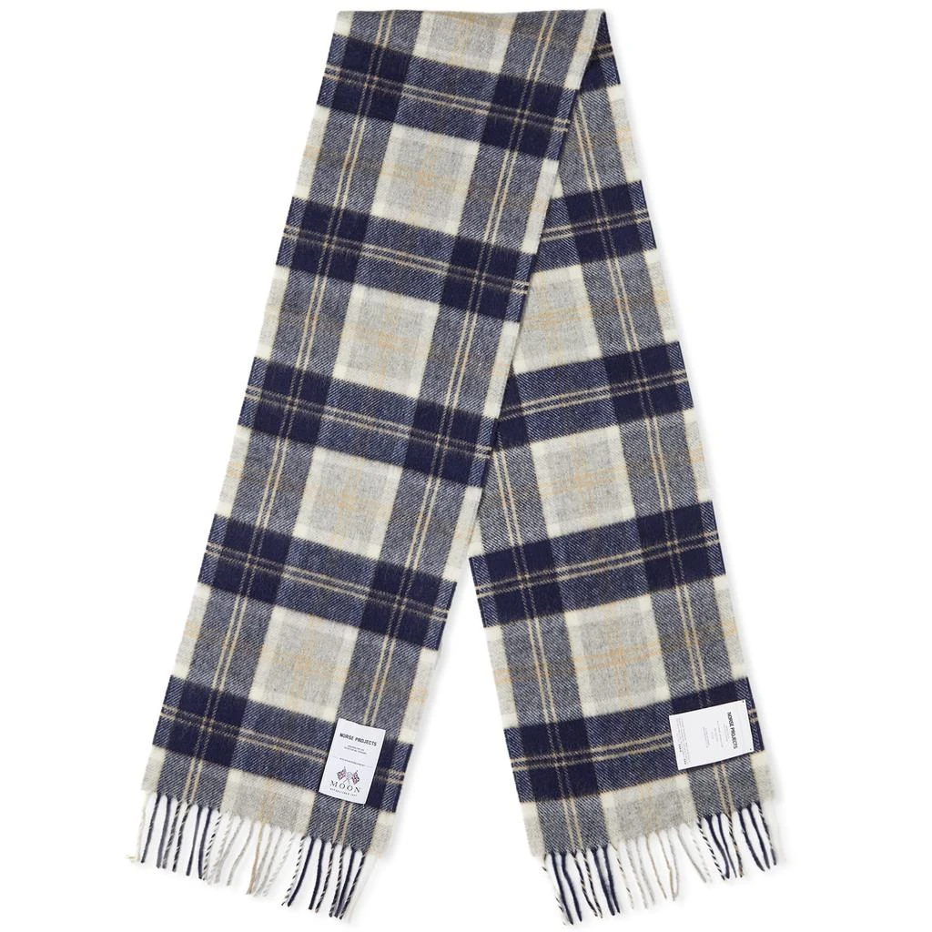 Norse Projects Norse Projects Moon Checked Lambswool Scarf 2