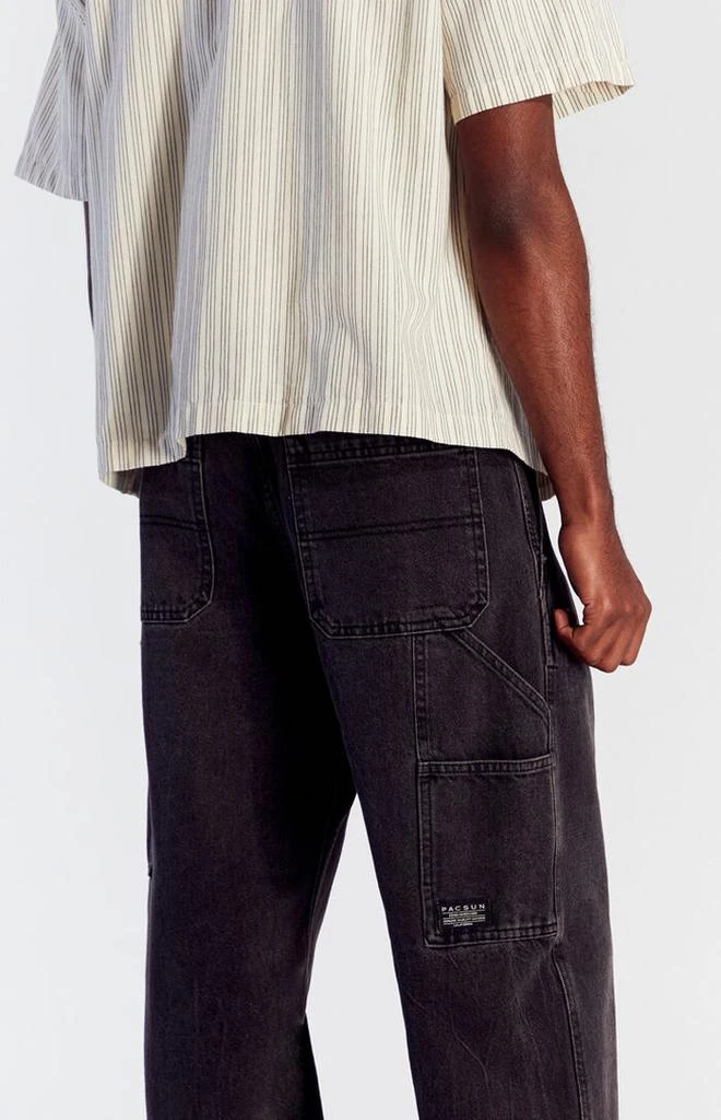 PacSun Black Baggy Carpenter Jeans 5