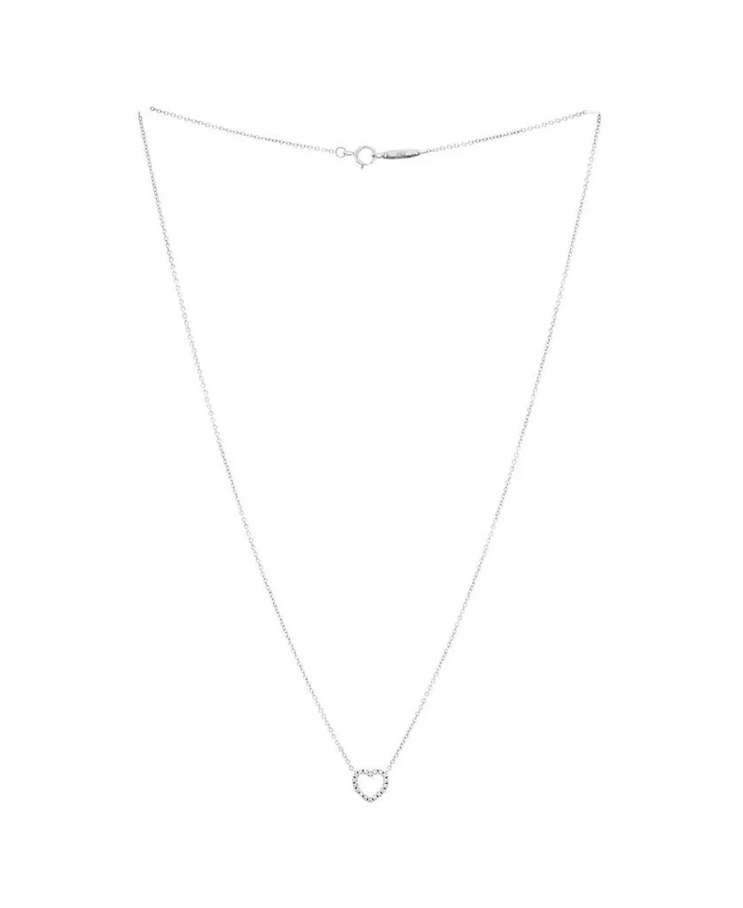 Pre-Owned Tiffany 
Co Metro Open Heart Pendant Necklace 2