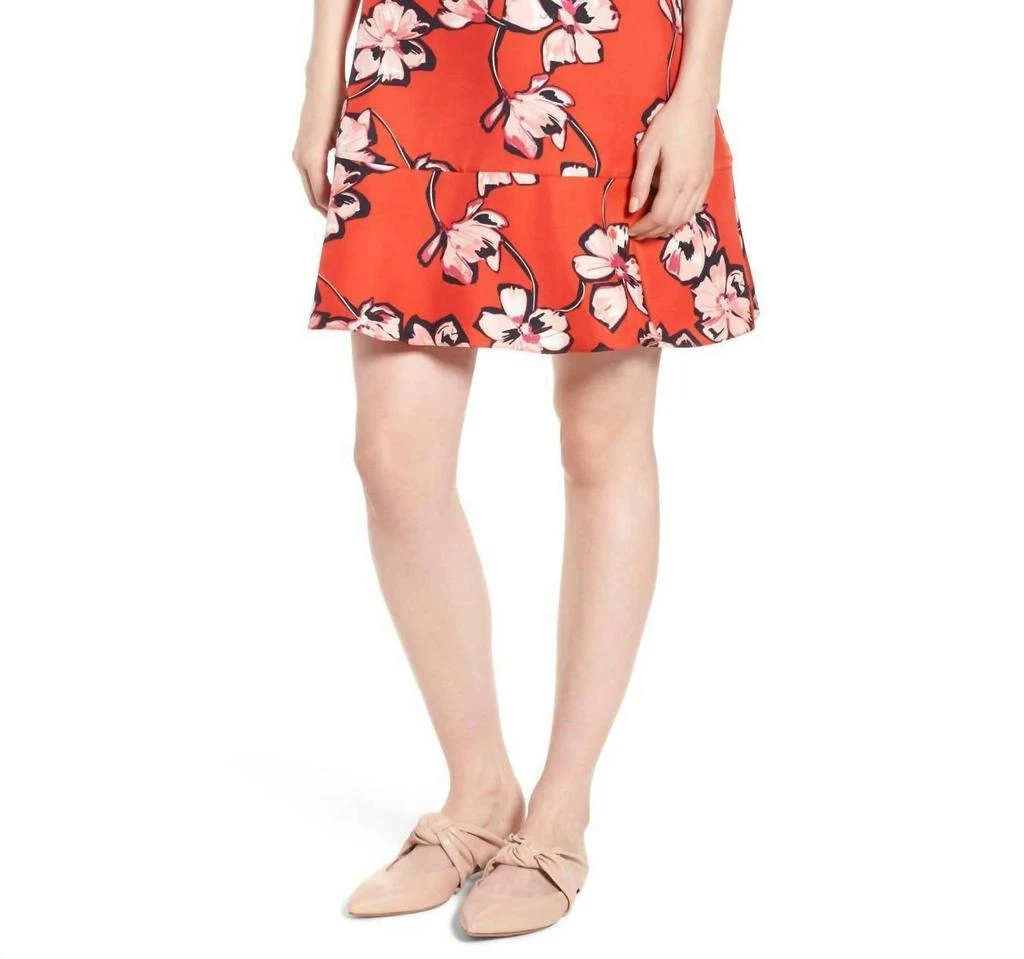 Lewit Lewit - Hibiscus Floral Print Silk Dress 1