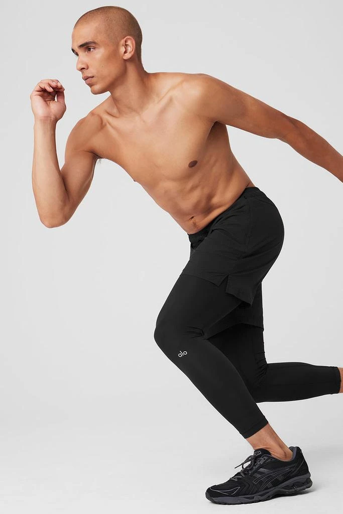 Alo Stability 2-In-1 Pant - Black/Black 5