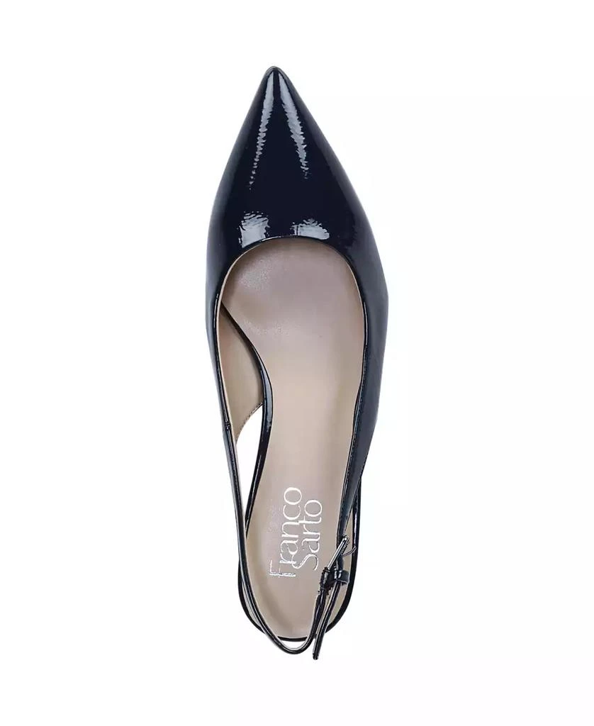 Franco Sarto Women's Racer Pointed Toe Block Heel Slingback Pumps 4