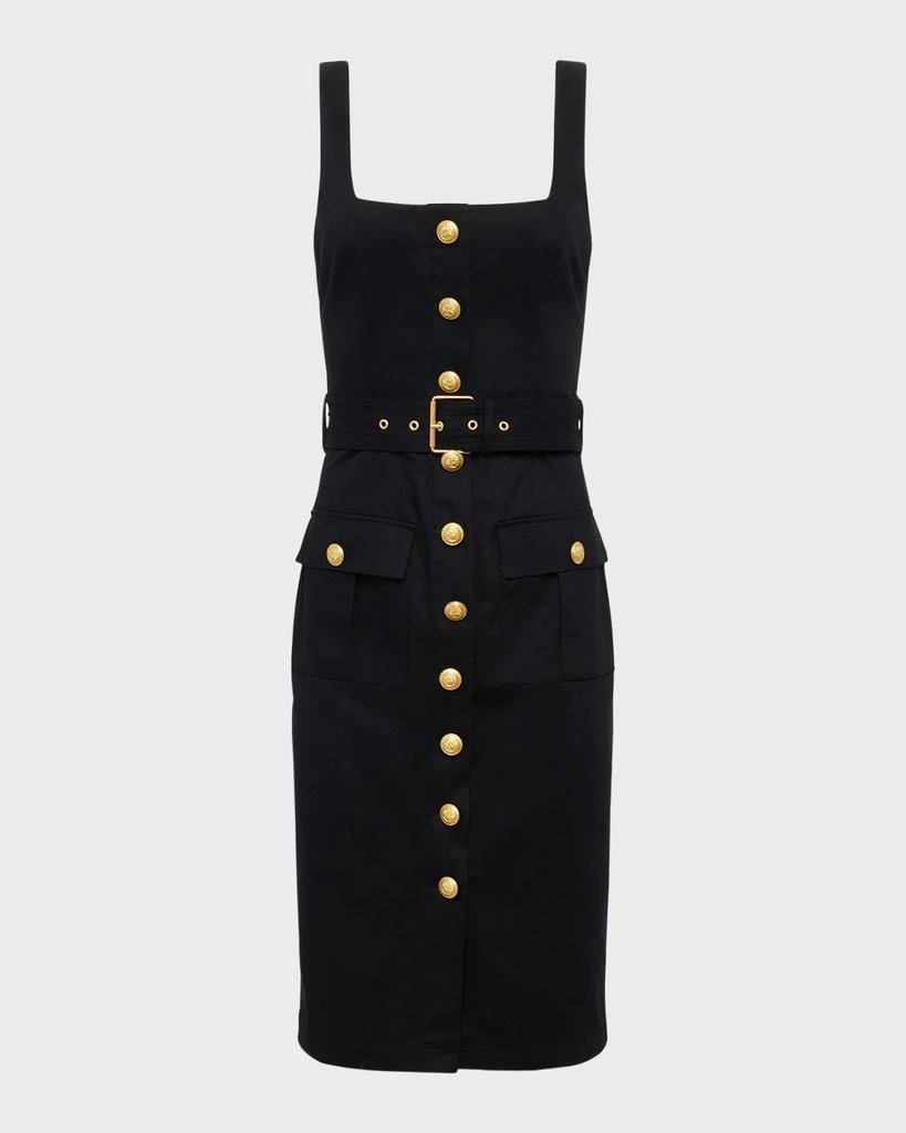 L'Agence Idy Button-Front Tank Dress 1
