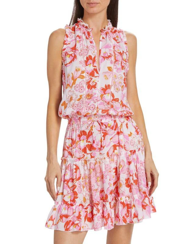 Poupette St Barth Clara Floral Mini Dress 1