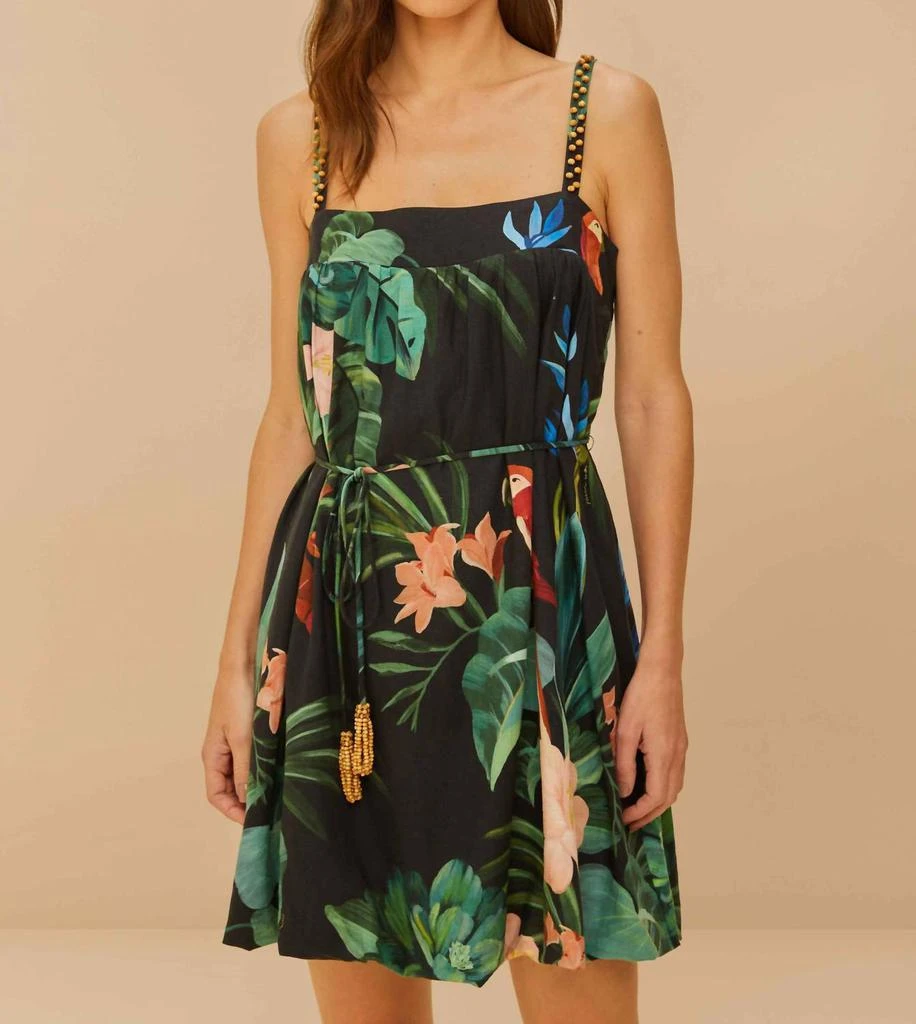 Farm Rio Farm Rio - Midnight Macaw Fiesta Mini Dress 1