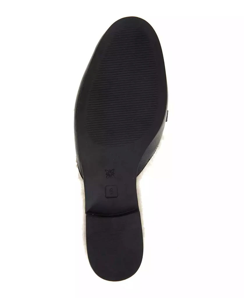 BCBG Women's Zorie Tailored Faux-Fur Slip-On Mules 5